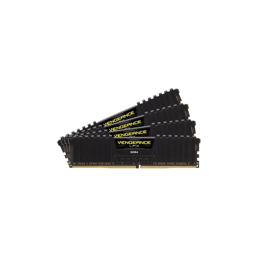 Memoria ram corsair ddr4 64gb pc 3200 cl16 kit (4x16gb) vengeance lpx