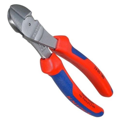 Alicates de corte diagonal knipex atramentados 180 mm