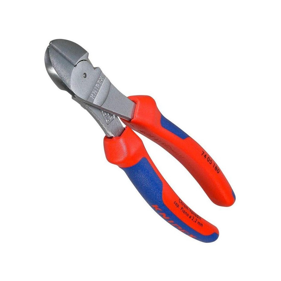 Alicates de corte diagonal knipex atramentados 180 mm