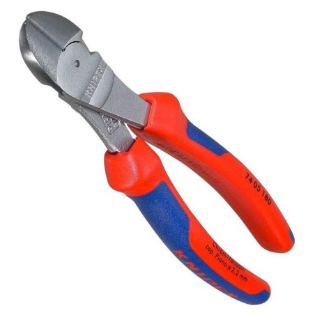 Alicates de corte diagonal knipex atramentados 180 mm