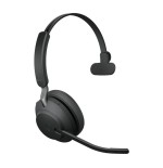 Auriculares jabra evolve2 65, uc mono inalámbrico diadema usb tipo c bluetooth negro