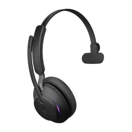 Jabra evolve2 65 uc stereo bluetooth inalmbrico usb-c aislamiento de ruido negro con base de carga