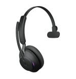 Jabra evolve2 65 uc stereo bluetooth inalmbrico usb-c aislamiento de ruido negro con base de carga
