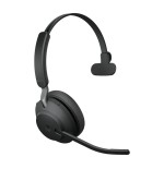 Jabra evolve2 65 uc stereo bluetooth inalmbrico usb-c aislamiento de ruido negro con base de carga