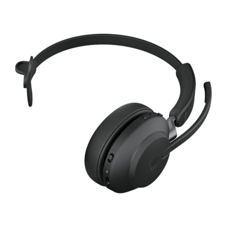 Jabra evolve2 65 uc stereo bluetooth inalmbrico usb-c aislamiento de ruido negro con base de carga