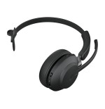 Jabra evolve2 65 uc stereo bluetooth inalmbrico usb-c aislamiento de ruido negro con base de carga