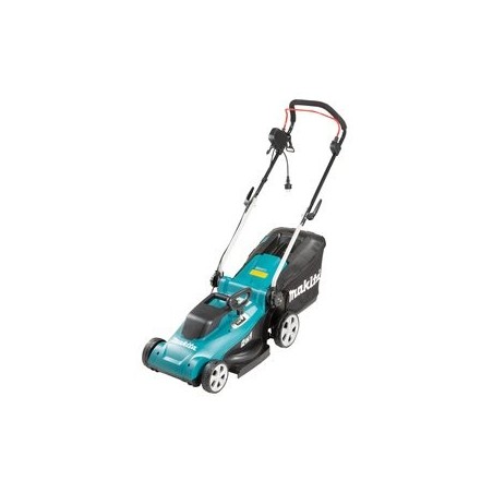 Cortacesped electrico 1400w makita elm3720 2e1 cesto salida trasera cm 37