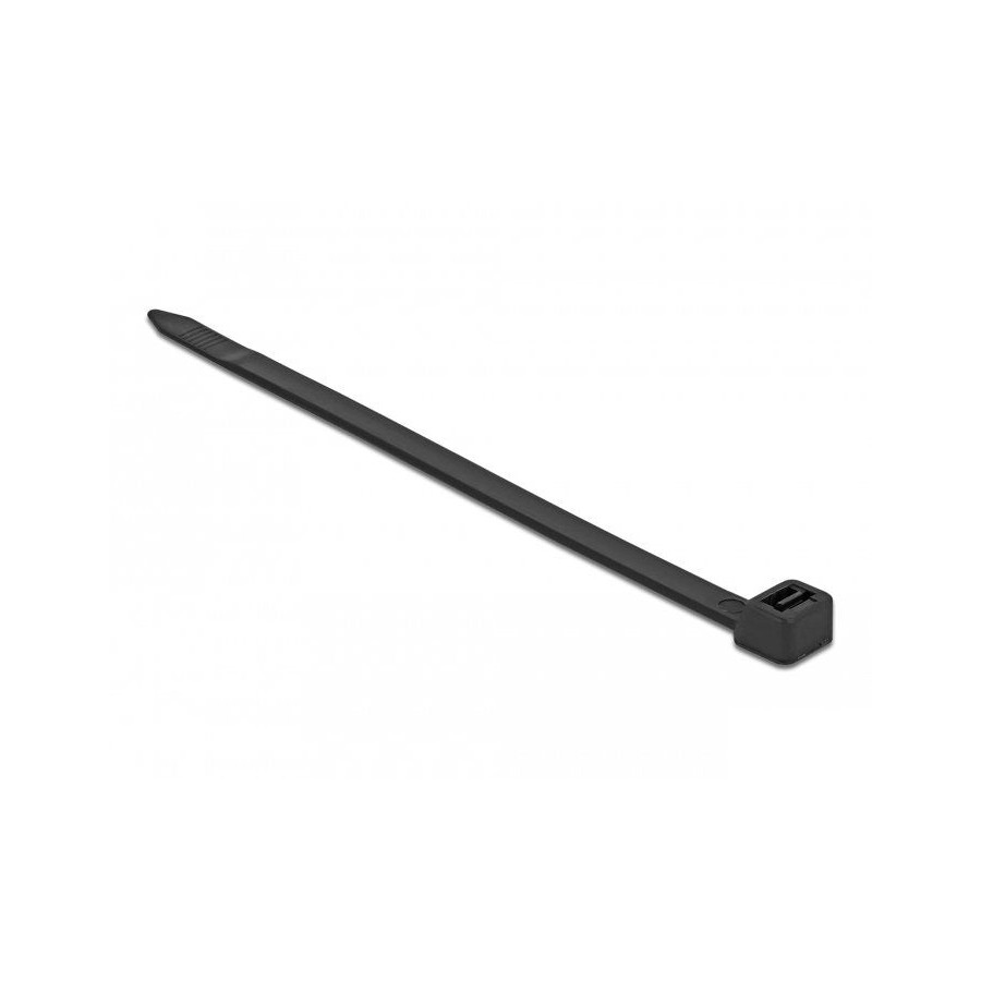 Delock 18991 presilla brida tipo escalera nylon negro 10 pieza(s)