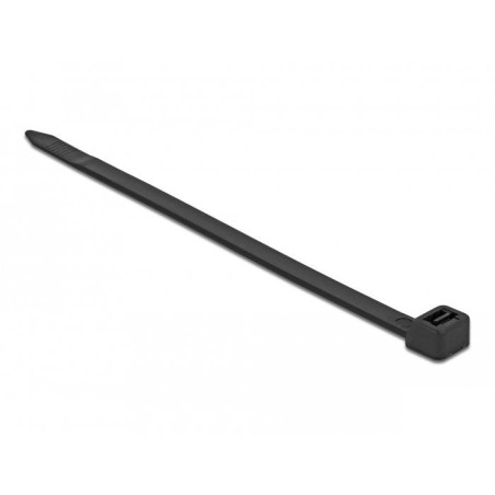 Delock 18991 presilla brida tipo escalera nylon negro 10 pieza(s)