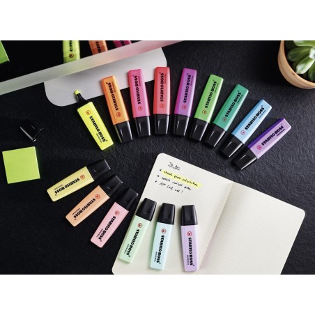 Stabilo boss original 15 rotuladores colores 9 fluorescentes 6 pastel set de escritorio