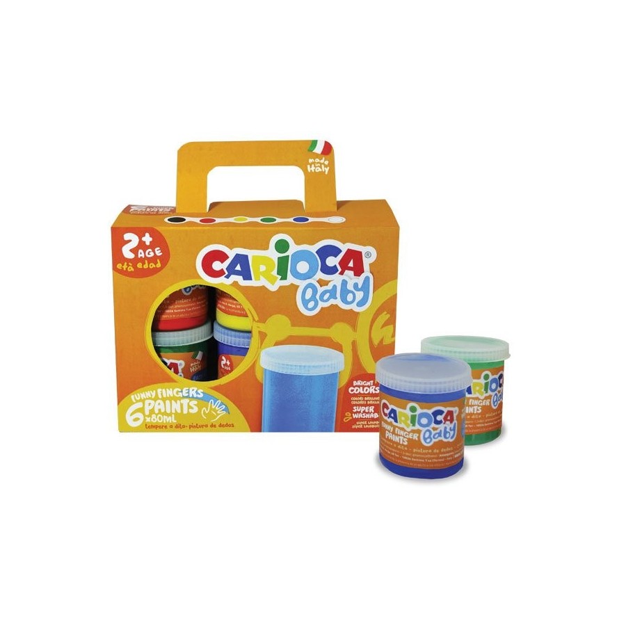Carioca témpera 100gr / 80ml lavable colores - caja de 6