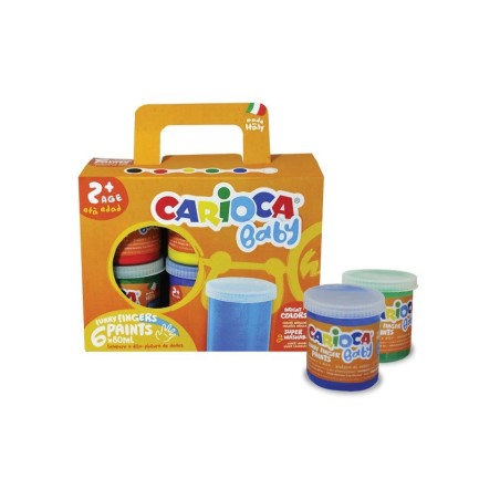 Carioca témpera 100gr / 80ml lavable colores - caja de 6