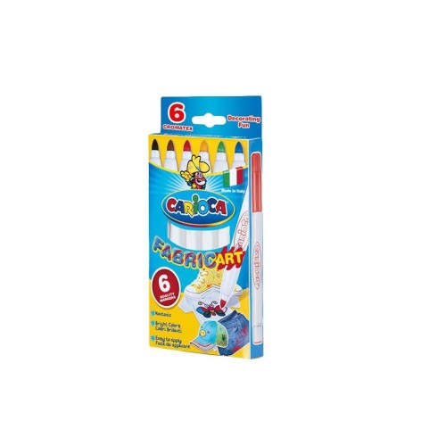 Carioca rotulador fabric especial tejidos colores - caja de 6