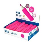 Milan marcador fluorescente fluo rosa punta biselada caja expositoria 12u