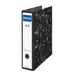 Dohe archivador archinovo cartón rígido palanca folio lomo ancho rado negro jaspeado