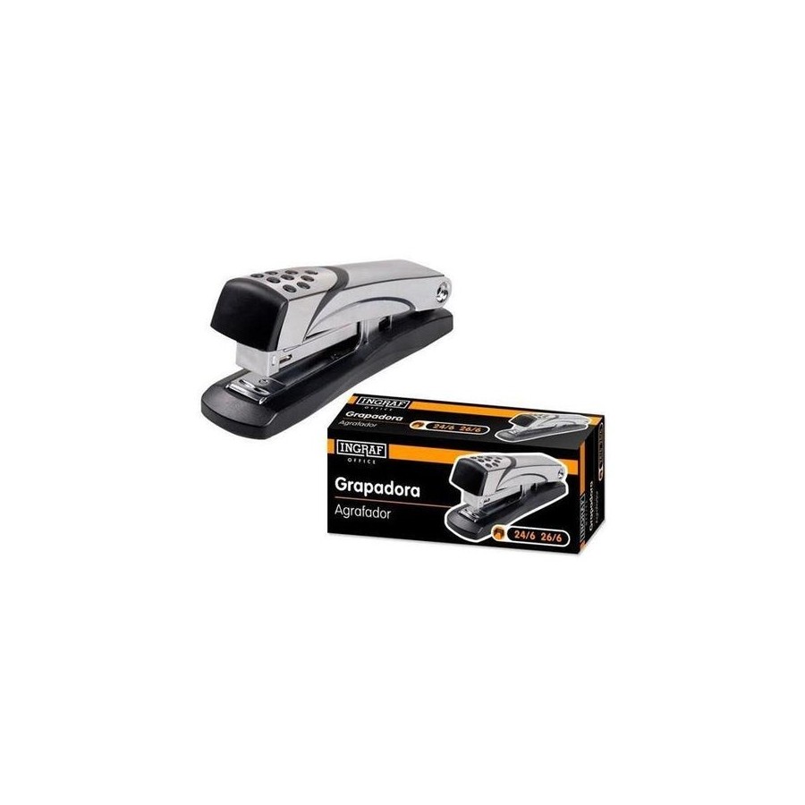 Ingraf grapadora office n5 20h metálica gris