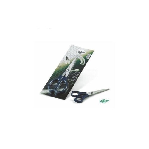 Faibo tijeras oficina 16cm simétricas mango de plástico verde oscuro