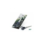 Faibo tijeras oficina 16cm simétricas mango de plástico verde oscuro