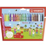 Stabilo rotulador trio az estuche de 24 c/surtidos