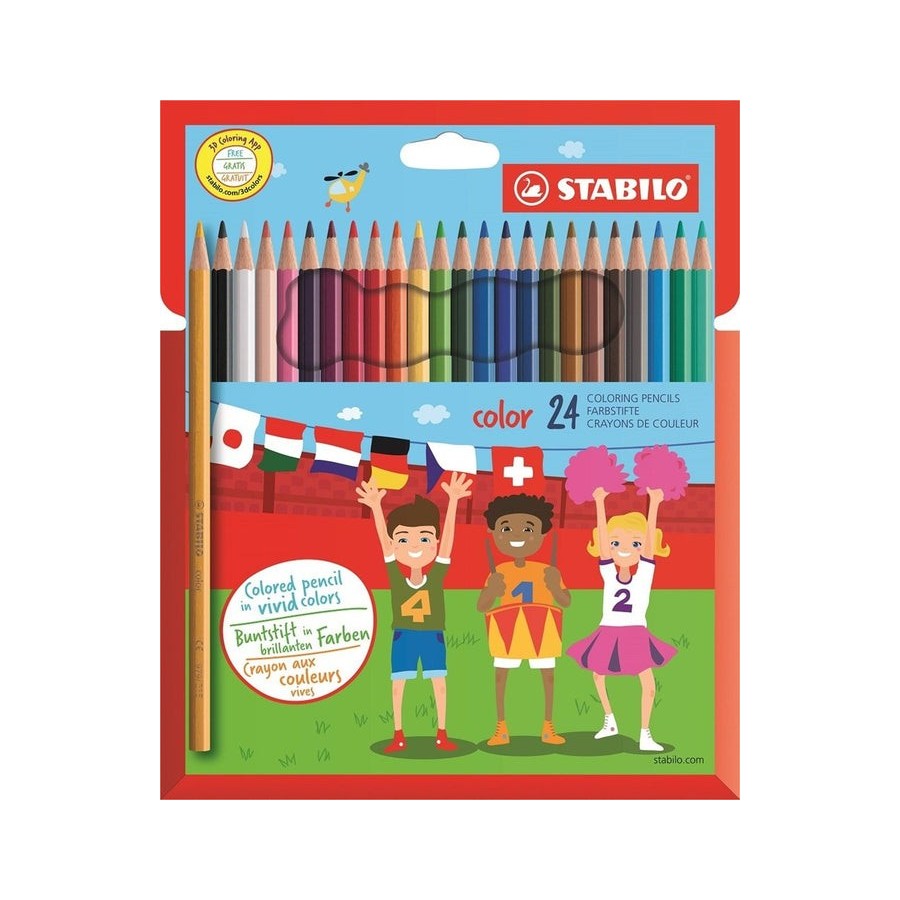 Stabilo lápices de colores color estuche de 24 c/surtidos