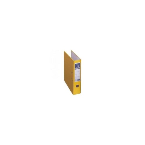 Dohe archivador cartón rigido forrado pp palanca folio lomo ancho rado amarillo