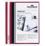 Carpeta oferta durable duraplus bolsillo transparente rojo