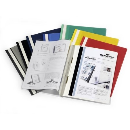 Carpeta oferta durable duraplus bolsillo transparente rojo