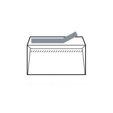 Sam sobre americano tr 115225  engomado 115x225 80 gramos offset blanco 500 sobres