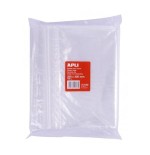 Apli pack de 100 bolsas de auto cierre 250 x 350 mm - cierre seguro - aptas para alimentos