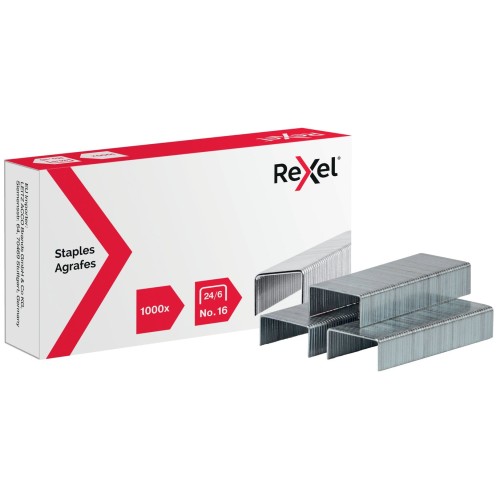 Grapas rexel no.16 24/6 (1000)