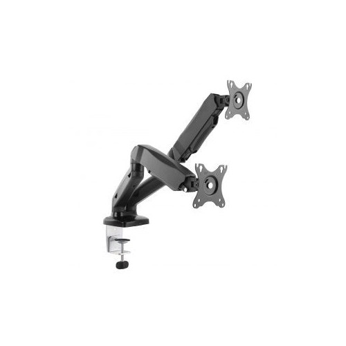 Art ramm l-16gd art soporte de escritorio con resorte de gas para 2 monitores led / lcd 13-27 l-16gd