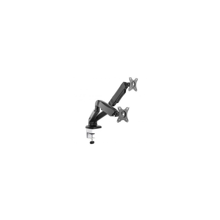 Art ramm l-16gd art soporte de escritorio con resorte de gas para 2 monitores led / lcd 13-27 l-16gd