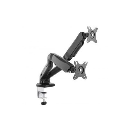Art ramm l-16gd art soporte de escritorio con resorte de gas para 2 monitores led / lcd 13-27 l-16gd