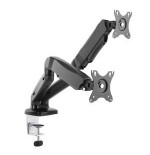 Art ramm l-16gd art soporte de escritorio con resorte de gas para 2 monitores led / lcd 13-27 l-16gd