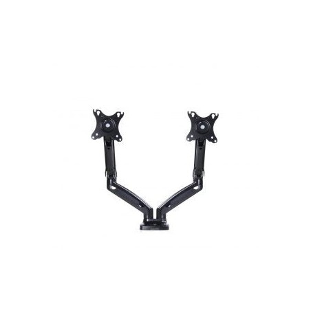Art ramm l-16gd art soporte de escritorio con resorte de gas para 2 monitores led / lcd 13-27 l-16gd