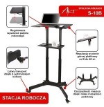 Estación de trabajo con ruedas art sto s-10b para proyector portátil s-10b