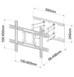 Art ramt ar-87 soporte para tv lcd led 40-80 60kg adj. vertical level 46cm