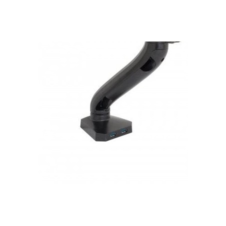Art ramm l-17gd art soporte de escritorio con resorte de gas para 1 monitor led / lcd 10-32 l-17gd 9kg 2xusb 3.0