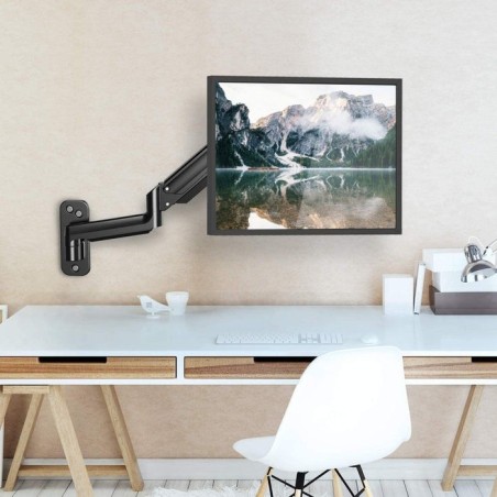 Brazo de monitor de resorte de gas montado en la pared