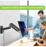 Brazo de monitor de resorte de gas montado en la pared