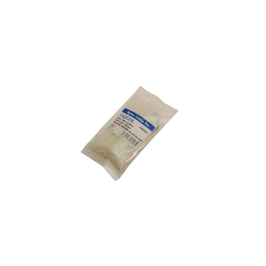Logilink brida nylon 100x2.5mm (100uds) kab0001