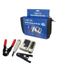 Logilink kit de herramientas crimpadora tester pelacables herramienta de insercion wz0012