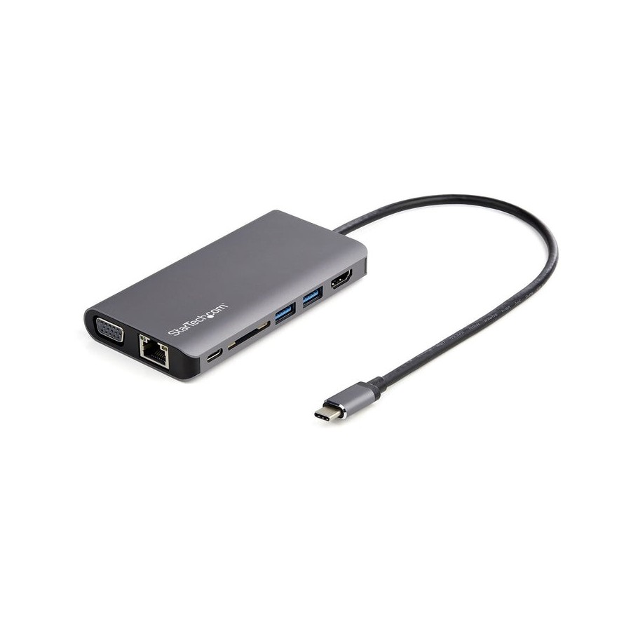 Startech.com dkt30chvausp base para portátil y replicador de puertos alámbrico usb 3.0 (3.1 gen 1) type-c negro, gris
