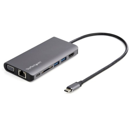 Startech.com dkt30chvausp base para portátil y replicador de puertos alámbrico usb 3.0 (3.1 gen 1) type-c negro, gris