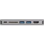Startech.com dkt30chvausp base para portátil y replicador de puertos alámbrico usb 3.0 (3.1 gen 1) type-c negro, gris