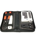Logilink kit de herramientas crimpadora tester pelacables herramienta de insercion wz0012