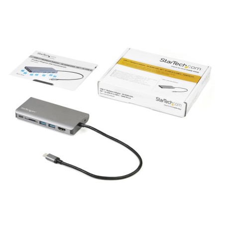 Startech.com dkt30chvausp base para portátil y replicador de puertos alámbrico usb 3.0 (3.1 gen 1) type-c negro, gris