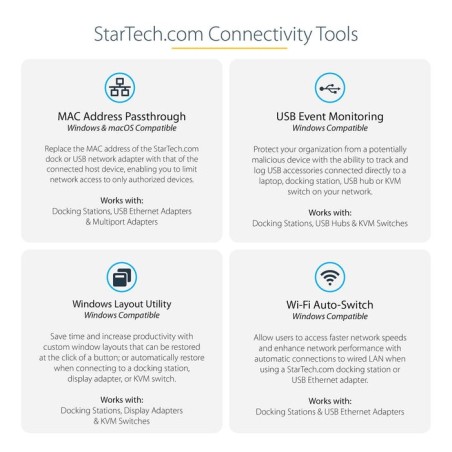 Startech.com dkt30chvausp base para portátil y replicador de puertos alámbrico usb 3.0 (3.1 gen 1) type-c negro, gris