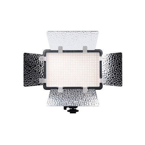 Lámpara de video godox led308c ii w. solapa de cobertura