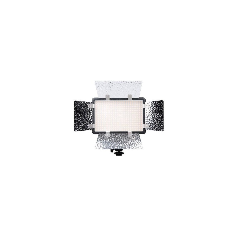 Lámpara de video godox led308c ii w. solapa de cobertura